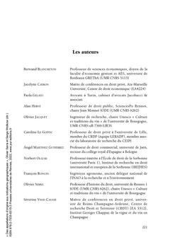 Des appellations d'origine aux indications géographiques