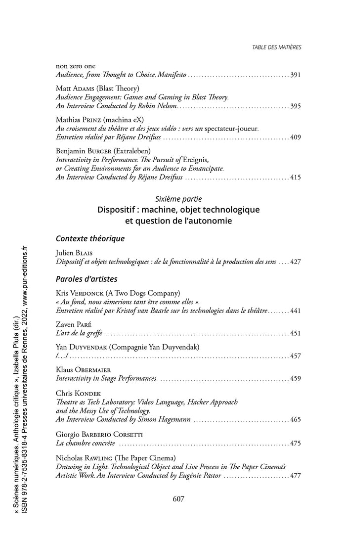 Scènes numériques. Anthologie critique