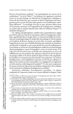 L'Église dans l'enseignement secondaire