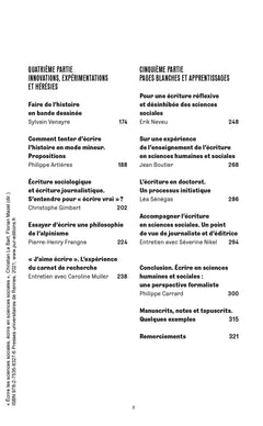 Écrire les sciences sociales, écrire en sciences sociales