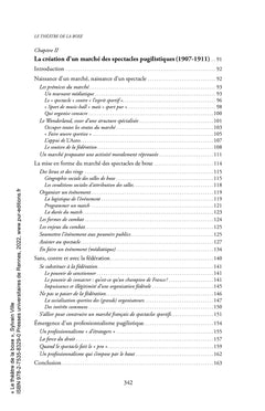 Le théâtre de la boxe: Naissance d'un spectacle sportif