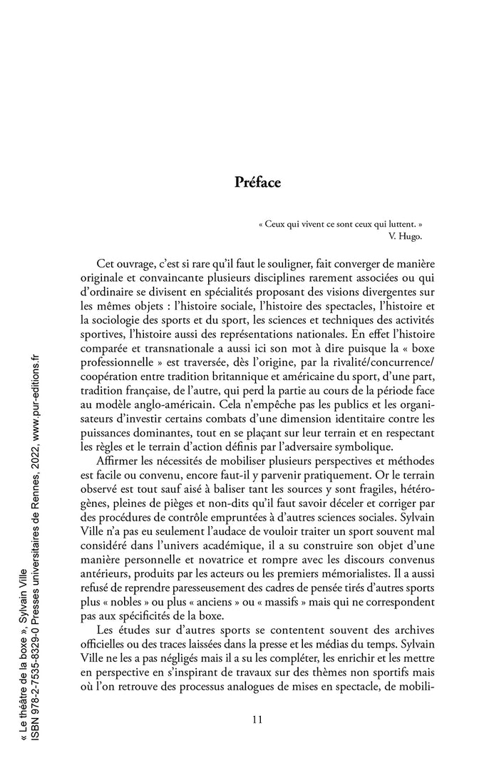 Le théâtre de la boxe: Naissance d'un spectacle sportif