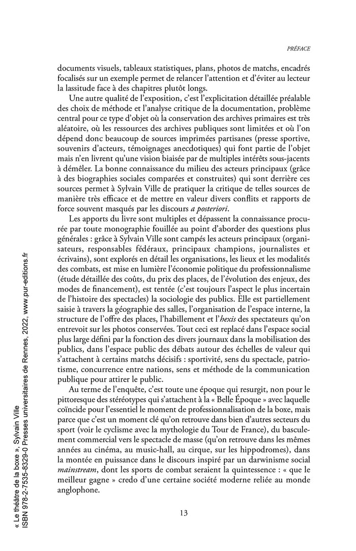 Le théâtre de la boxe: Naissance d'un spectacle sportif