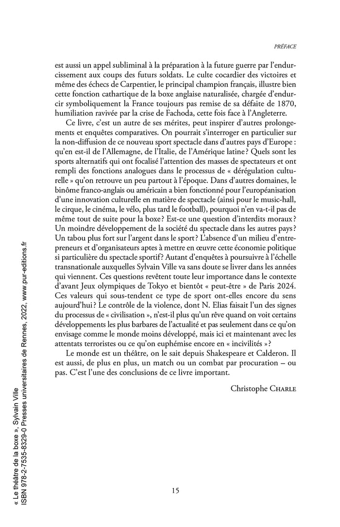 Le théâtre de la boxe: Naissance d'un spectacle sportif