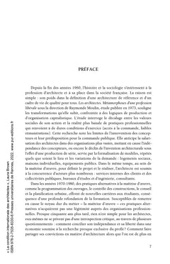 La condition internationale des architectes