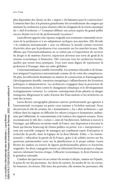 La condition internationale des architectes