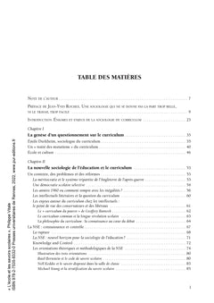 L'école et les savoirs scolaires