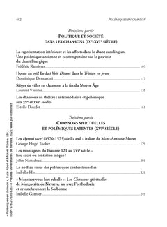 Polémiques en chanson