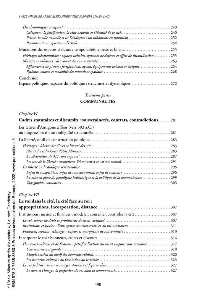 L'Asie Mineure après Alexandre vers 323 - vers 270 av. J.C.