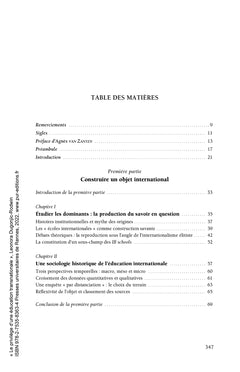 Le privilège d'une éducation transnationale