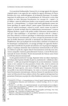 Le privilège d'une éducation transnationale