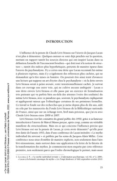 Ce que Lacan doit à Lévi-Strauss