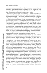 Ce que Lacan doit à Lévi-Strauss