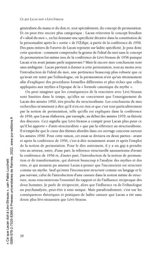 Ce que Lacan doit à Lévi-Strauss