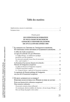La fabrique de l'histoire de l'Europe