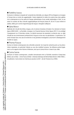 Les regards croisés de l'histoire