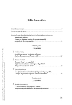 Les espaces publics à l'épreuve des mobilités