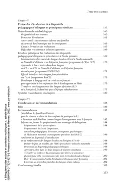 Bilinguismes des enfants en contextes multilingues