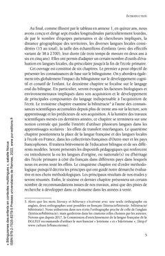 Bilinguismes des enfants en contextes multilingues