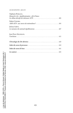 Les dix décisives
