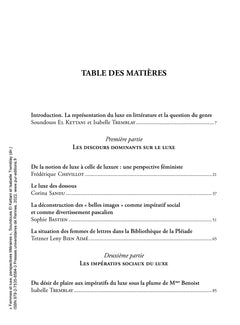 Femmes et luxe: Perspectives littéraires
