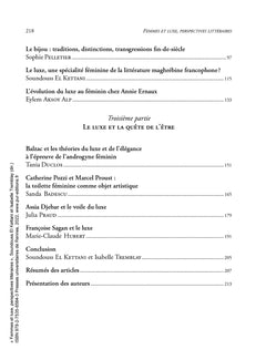 Femmes et luxe: Perspectives littéraires