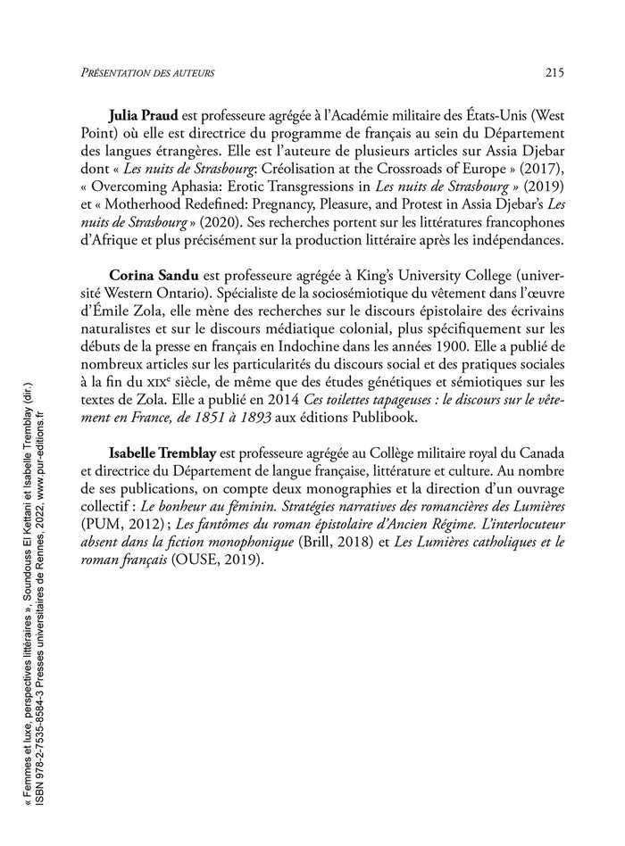 Femmes et luxe: Perspectives littéraires