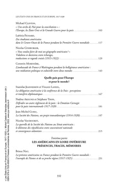 Les États-Unis en France et en Europe, 1917-1920