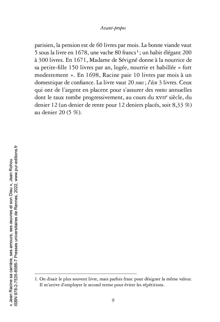 Jean Racine sa carrière, ses amours, ses oeuvres et son Dieu