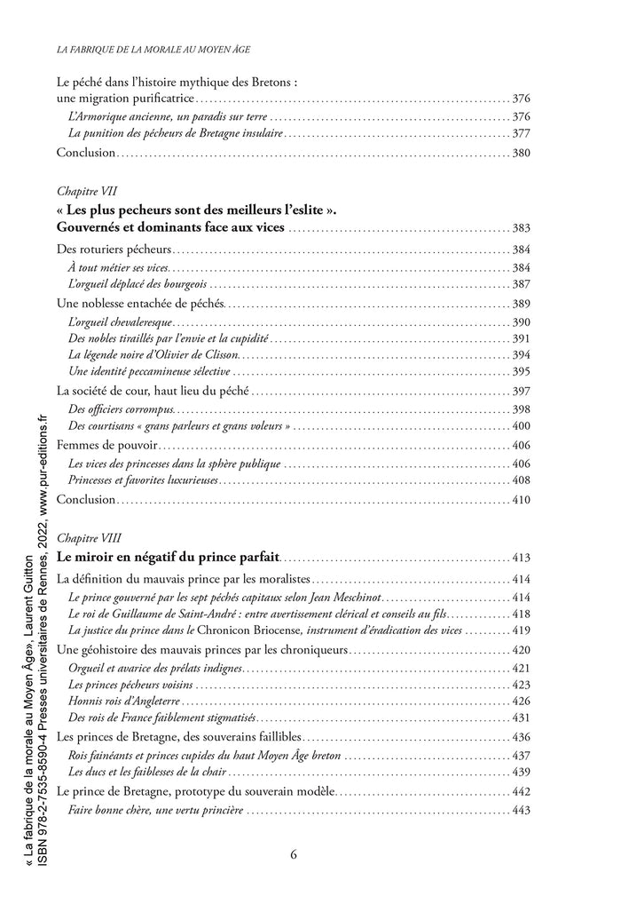 La Fabrique de la morale au Moyen-Âge