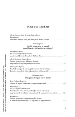 Le sujet du travail