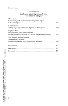 Le sujet du travail