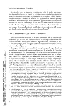 Le sujet du travail
