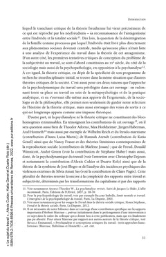 Le sujet du travail