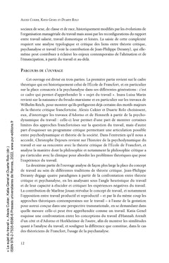 Le sujet du travail