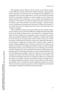L'émission de billets de banque