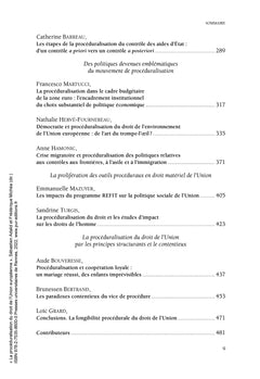 La procéduralisation du droit de l'Union européenne