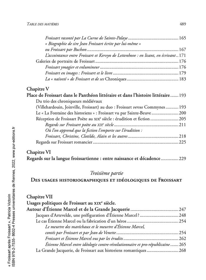 Froissart après Froissart