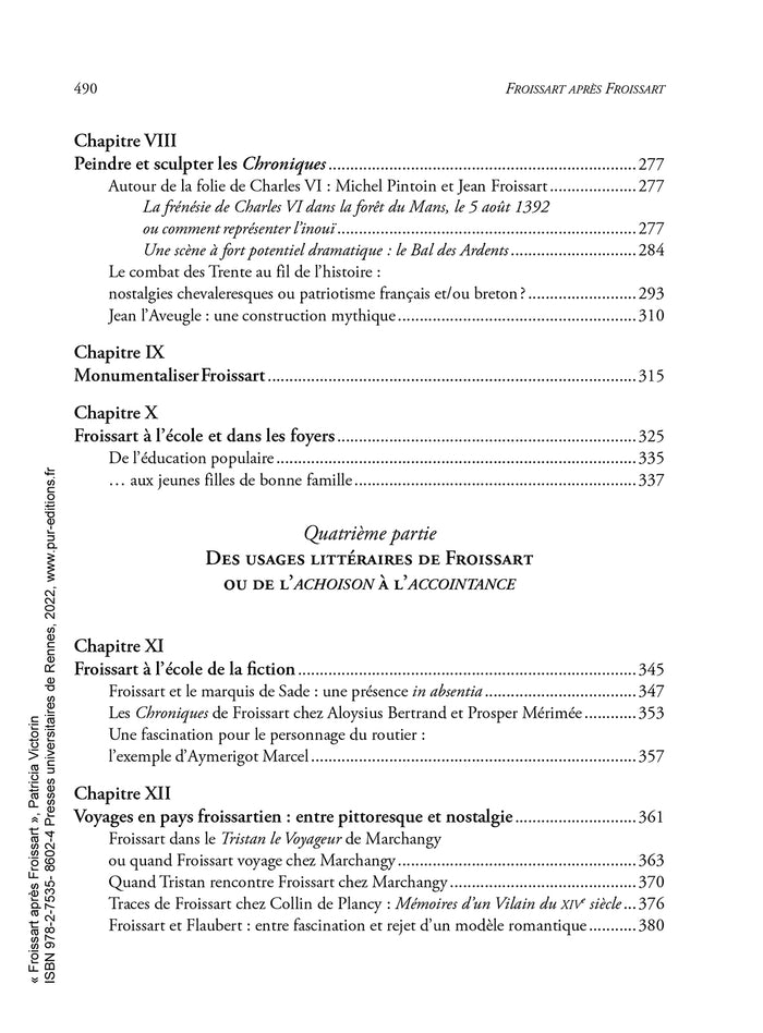 Froissart après Froissart