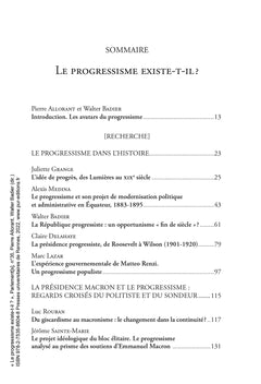 Le progressisme existe-t-il ?