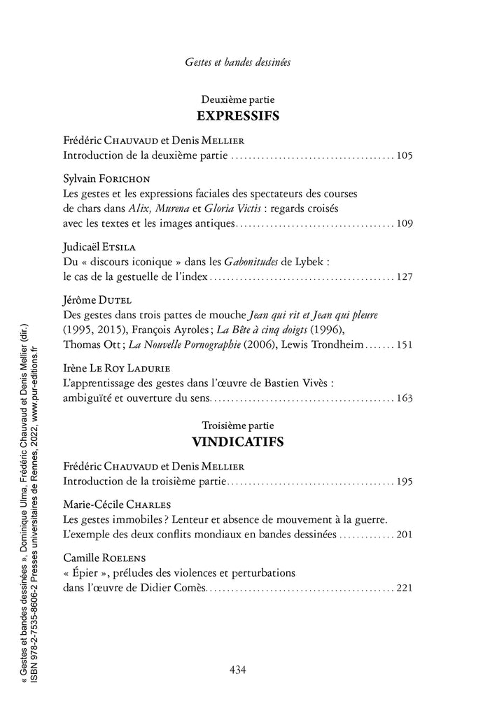 Gestes et bandes dessinées