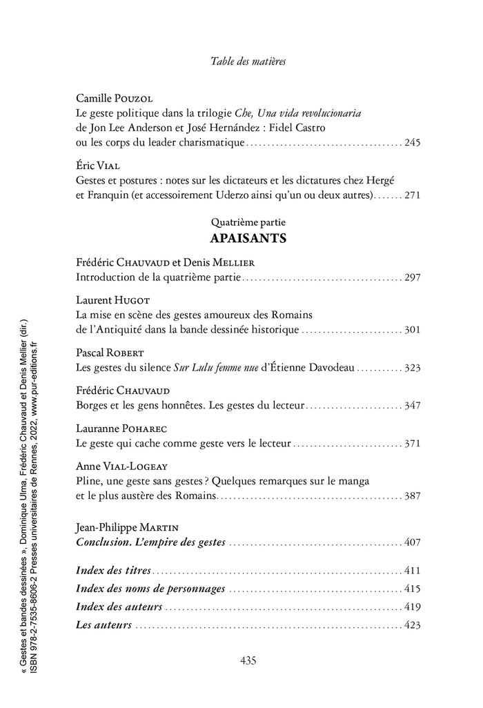 Gestes et bandes dessinées