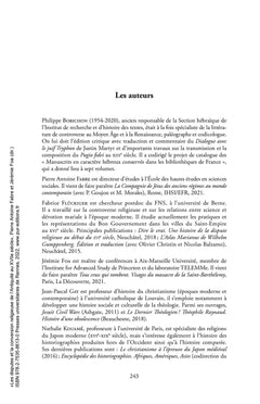 Les disputes et la conversion religieuse de l'Antiquité au XVIIe siècle