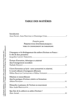 Ecritures créatives