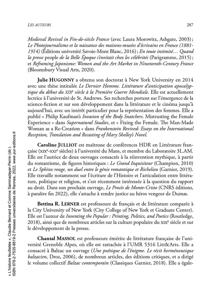 L'histoire feuilletée