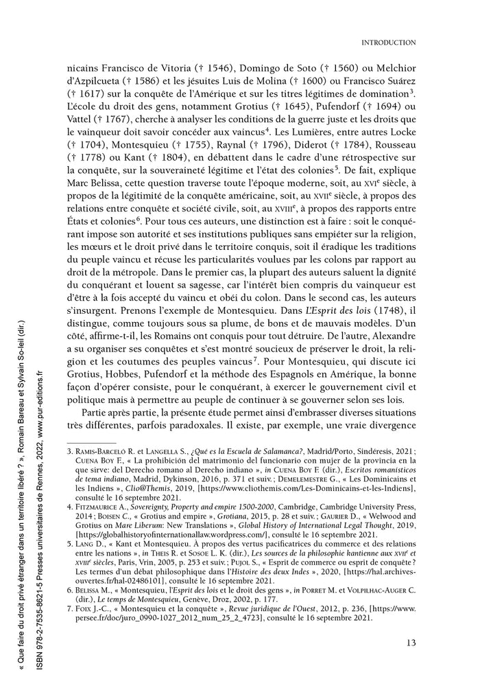 Que faire du droit privé étranger dans un territoire libéré ?