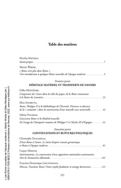 Les Rome nouvelles de l'époque moderne