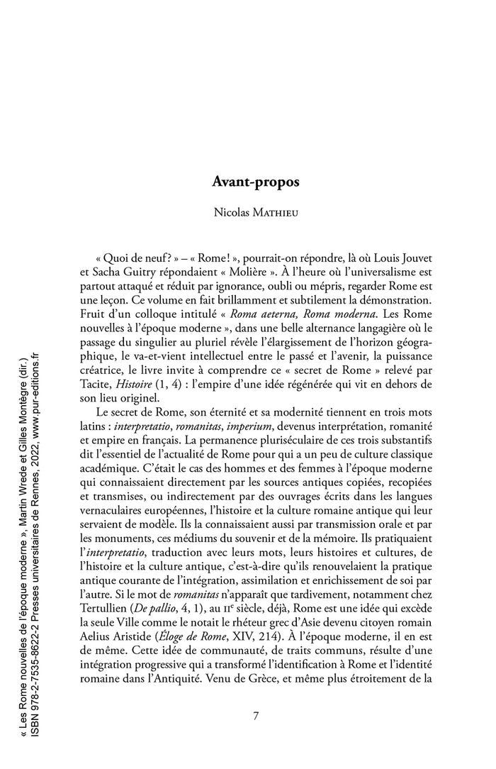 Les Rome nouvelles de l'époque moderne