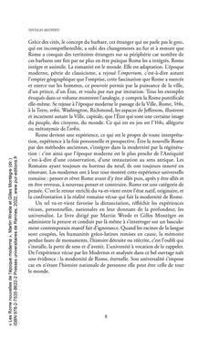 Les Rome nouvelles de l'époque moderne