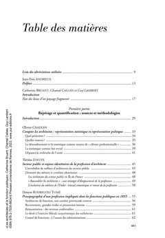 Les architectes et la fonction publique